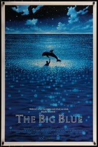 1z392 BIG BLUE 1sh 1988 Luc Besson's Le Grand Bleu, cool image of boy & dolphin by Malinowski!