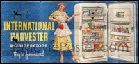 1z050 INTERNATIONAL HARVESTER billboard 1950s the new refrigerator that's femineered for women!