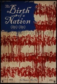 1z397 BIRTH OF A NATION teaser DS 1sh 2016 Nate Parker, cool American flag composite image!