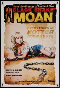 1z399 BLACK SNAKE MOAN teaser DS 1sh 2007 super sexy Christina Ricci in chains!
