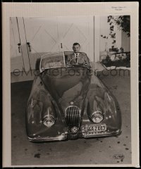 1z057 CLARK GABLE 16x20 commercial poster 2000s cool image of the actor behind wheel of great car!