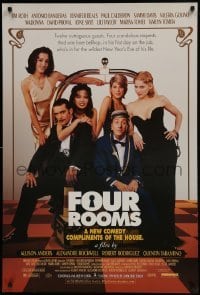 1z529 FOUR ROOMS 1sh 1995 Quentin Tarantino, Tim Roth, Antonio Banderas, Madonna, Marisa Tomei!