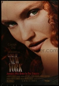 1z536 GANGS OF NEW YORK advance 1sh 2002 Martin Scorsese, close-up of sexy Cameron Diaz!