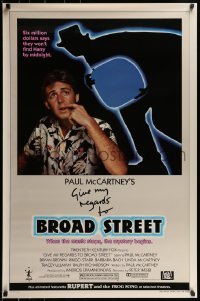1z546 GIVE MY REGARDS TO BROAD STREET 1sh 1984 great portrait image of Paul McCartney!