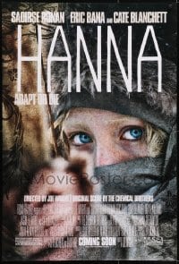 1z572 HANNA advance DS 1sh 2011 cool image of Saoirse Ronan in the title role, adapt or die!