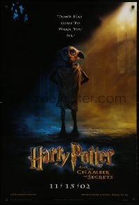 1z578 HARRY POTTER & THE CHAMBER OF SECRETS teaser 1sh 2002 Dobby has come to warn you!