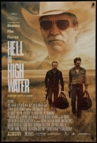 1z589 HELL OR HIGH WATER advance DS 1sh 2016 Jeff Bridges, Chris Pine, Foster, justice isn't a crime
