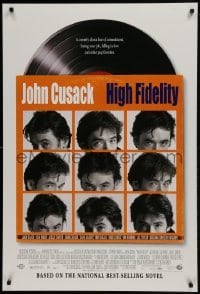 1z591 HIGH FIDELITY DS 1sh 2000 John Cusack, great record album & sleeve design!