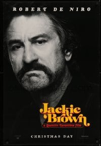 1z629 JACKIE BROWN teaser 1sh 1997 Quentin Tarantino, great close portrait of Robert De Niro!