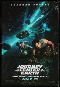 1z023 JOURNEY TO THE CENTER OF THE EARTH lenticular teaser 1sh 2008 Brendan Fraser, sci-fi fantasy!