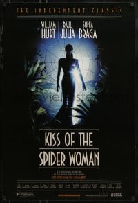 1z653 KISS OF THE SPIDER WOMAN 1sh R2001 Mahon artwork of sexy Sonia Braga in spiderweb dress!