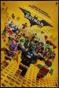 1z675 LEGO BATMAN MOVIE teaser DS 1sh 2017 always be yourself, unless you can be Batman, February!