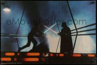 1z076 EMPIRE STRIKES BACK 2 color 20x30 stills 1980 Darth Vader fight Luke + image from advance!