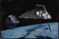 1z077 RETURN OF THE JEDI 2 color 20.25x30 stills 1983 Solo, stormtroopers, AT-ST walker, Death Star!