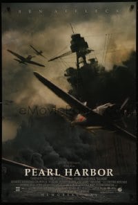 1z766 PEARL HARBOR advance DS 1sh 2001 Ben Affleck, Beckinsale, Hartnett, bombers over battleship!
