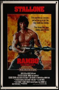 1z796 RAMBO FIRST BLOOD PART II 1sh 1985 no law, no war can stop Sylvester Stallone!