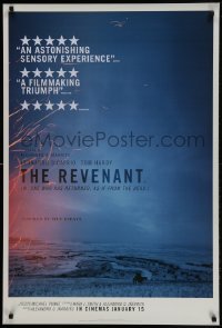 1z810 REVENANT teaser English 1sh 2016 Alejandro Inarritu, battered Leonardo DiCaprio on horseback!