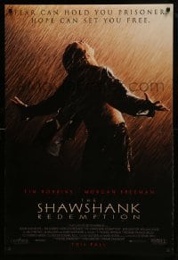 1z840 SHAWSHANK REDEMPTION advance DS 1sh 1994 escaped prisoner Tim Robbins in rain, Stephen King!