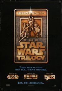 1z900 STAR WARS TRILOGY 1sh 1997 George Lucas, Empire Strikes Back, Return of the Jedi!