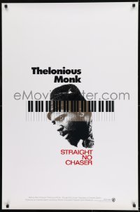 1z927 THELONIOUS MONK: STRAIGHT, NO CHASER int'l 1sh 1989 Clint Eastwood produced jazz bio!