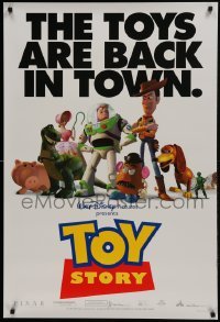 1z942 TOY STORY DS 1sh 1995 Disney & Pixar cartoon, great images of Buzz, Woody & cast!