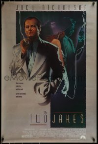 1z954 TWO JAKES 1sh 1990 cool full-length art of smoking Jack Nicholson by Rodriguez!