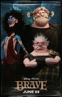1z106 BRAVE vinyl banner 2012 Disney/Pixar fantasy cartoon set in Scotland, cool images!