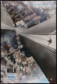 1z967 WALK teaser DS 1sh 2015 Zemeckis, Joseph-Gordon Levitt, Kingsley, vertigo-inducing image!