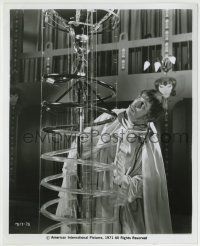 2a101 ABOMINABLE DR. PHIBES 8.25x10 still 1971 Vincent Price in laboratory with his acid clock!