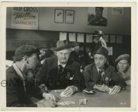2a104 ACTION IN THE NORTH ATLANTIC 8.25x10 still 1943 Alan Hale gambling with two men with badges!