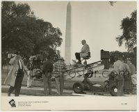 2a110 ADVISE & CONSENT candid 8.25x10 still 1962 Otto Preminger & Laughton by Washington Monument!