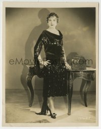 2a113 AFRAID TO LOVE 8x10 key book still 1927 full-length portrait of Florence Vidor in cool dress!