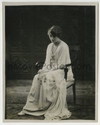 2a127 ALMA TAYLOR deluxe 7.75x9.75 still 1920s full-length seated portrait of the English actress!