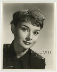 2a154 AUDREY HEPBURN 8x10.25 still 1951 Noel Mayne photo, youngest portrait we've ever had!