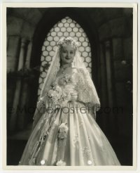 2a206 BLACK ROOM 8.25x10 still 1935 portrait of Marian Marsh in bridal gown by Ray Jones!
