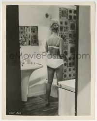 2a244 BRIGITTE BARDOT 8x10.25 still 1950s sexy close up in her underwear from behind in bathroom!