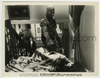 2a332 CURSE OF THE MUMMY'S TOMB 8x10.25 still 1964 close up of the monster & girl on stairs!