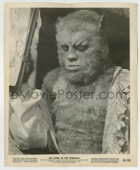 2a334 CURSE OF THE WEREWOLF 8.25x10 still 1961 best close up of Oliver Reed in full monster makeup!