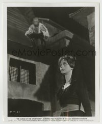2a335 CURSE OF THE WEREWOLF 8.25x10 still 1961 Oliver Reed about to pounce on Catherine Feller!