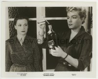 2a371 DIABOLIQUE 8.25x10 still 1955 Clouzot watches Simone Signoret put poison into wine bottle!