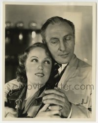 2a377 DOCTOR X 8x10.25 still 1932 portrait of Lionel Atwill & pretty Fay Wray by Irving Lippman!