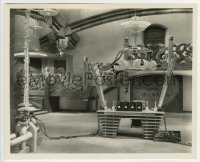 2a378 DOCTOR X set reference 8.25x10 still 1932 cool image of Lionel Atwill's laboratory!