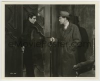 2a396 DRACULA'S DAUGHTER 8.25x10 still 1936 Otto Kruger holds gun on creepy Irving Pichel at door!