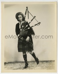 2a408 ELLA LOGAN 8x10.25 still 1937 she was born in Scotland & is trying to play the bagpipes!