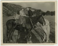 2a431 FIGHTING MARSHAL 8x10 still 1931 Tim McCoy & pretty Dorothy Gulliver both on horses!