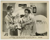 2a504 HOLD THAT BABY 8.25x10 still 1949 Bowery Boys Leo Gorcey & Huntz Hall with baby in laundry!