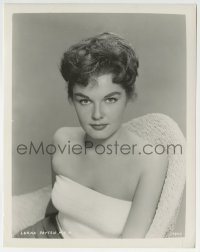 2a633 LUANA PATTEN 8x10.25 still 1950s sexy seated portrait in strapless white top at MGM!
