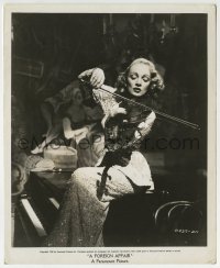 2a663 MARLENE DIETRICH 8.25x10 still 1948 great close up playing the violin in A Foreign Affair!