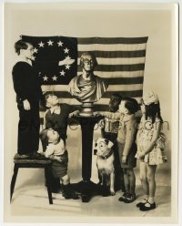 2a732 OUR GANG 8x10 still 1932 Breezy tells Spanky, Stymie, Pete & others about George Washington!
