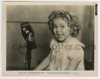 2a761 POOR LITTLE RICH GIRL 8x10.25 still 1936 c/u of Shirley Temple singing into FBC microphone!